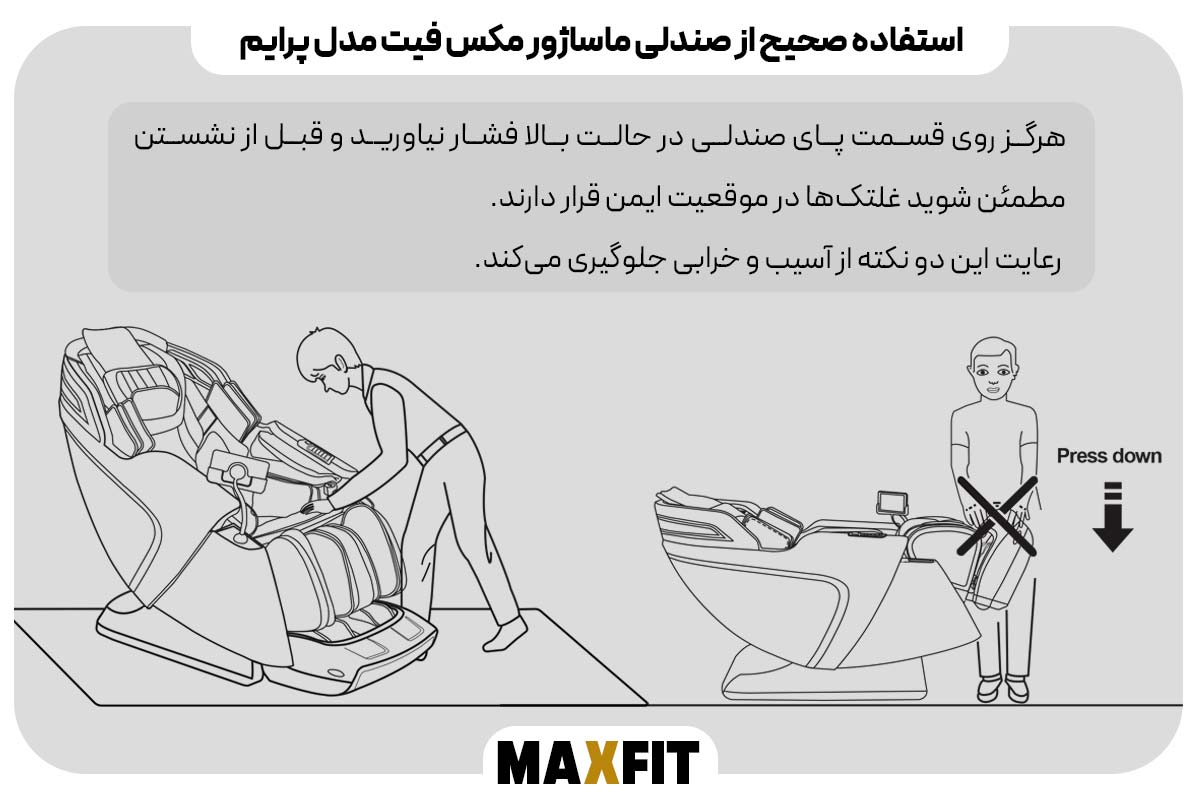 بازگشت سیستم ماساژ به موقعیت اولیه