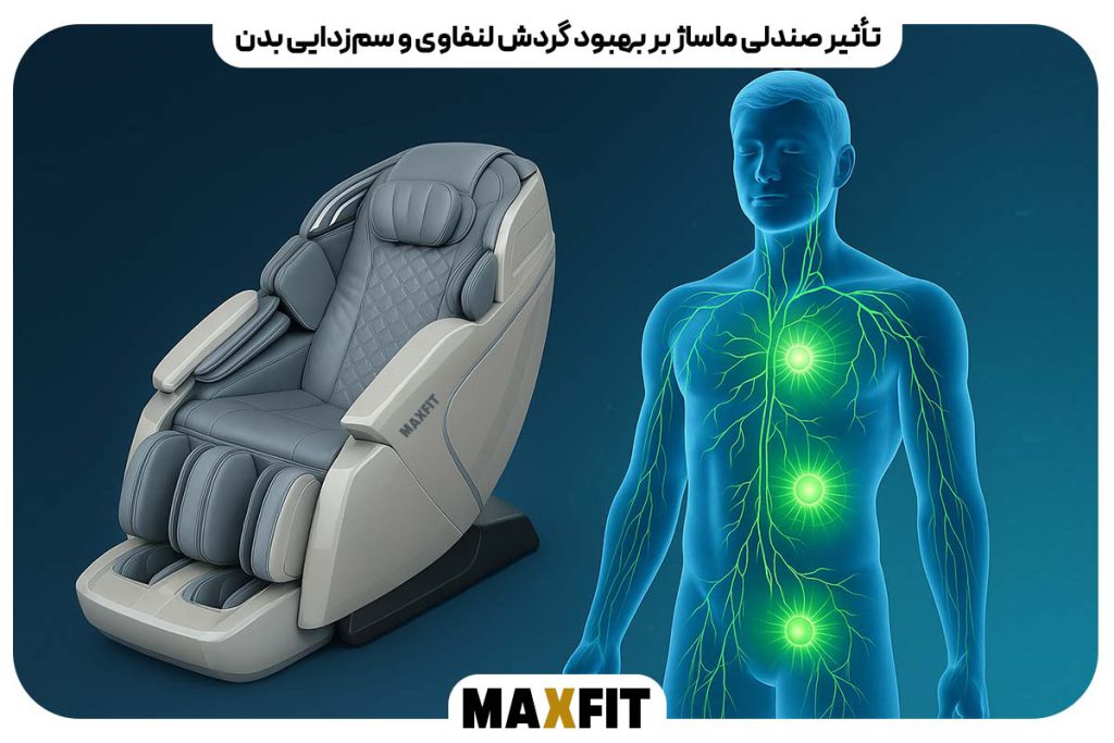 تأثیر صندلی ماساژ بر بهبود گردش لنفاوی و سم‌زدایی بدن