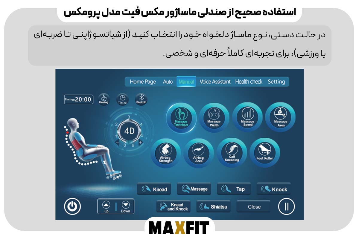 تنظیم ماساژ و تکنیک‌های ماساژ