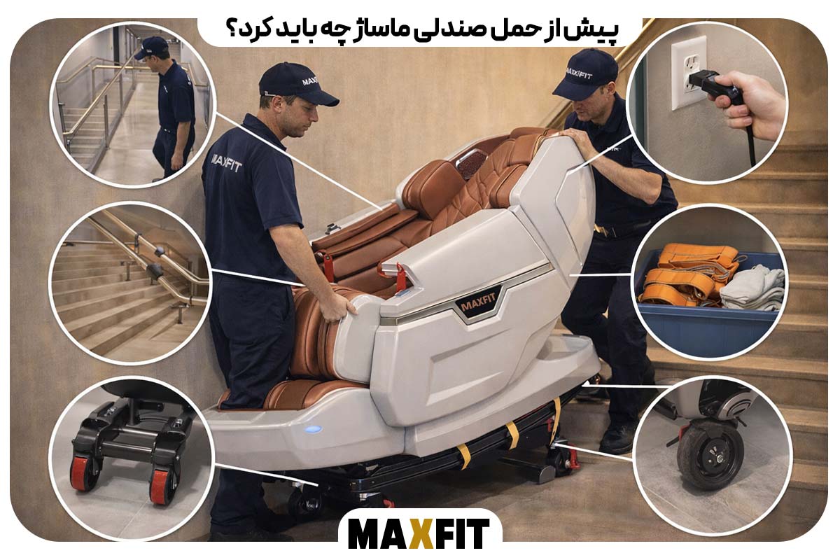 Before transporting the massage chair 