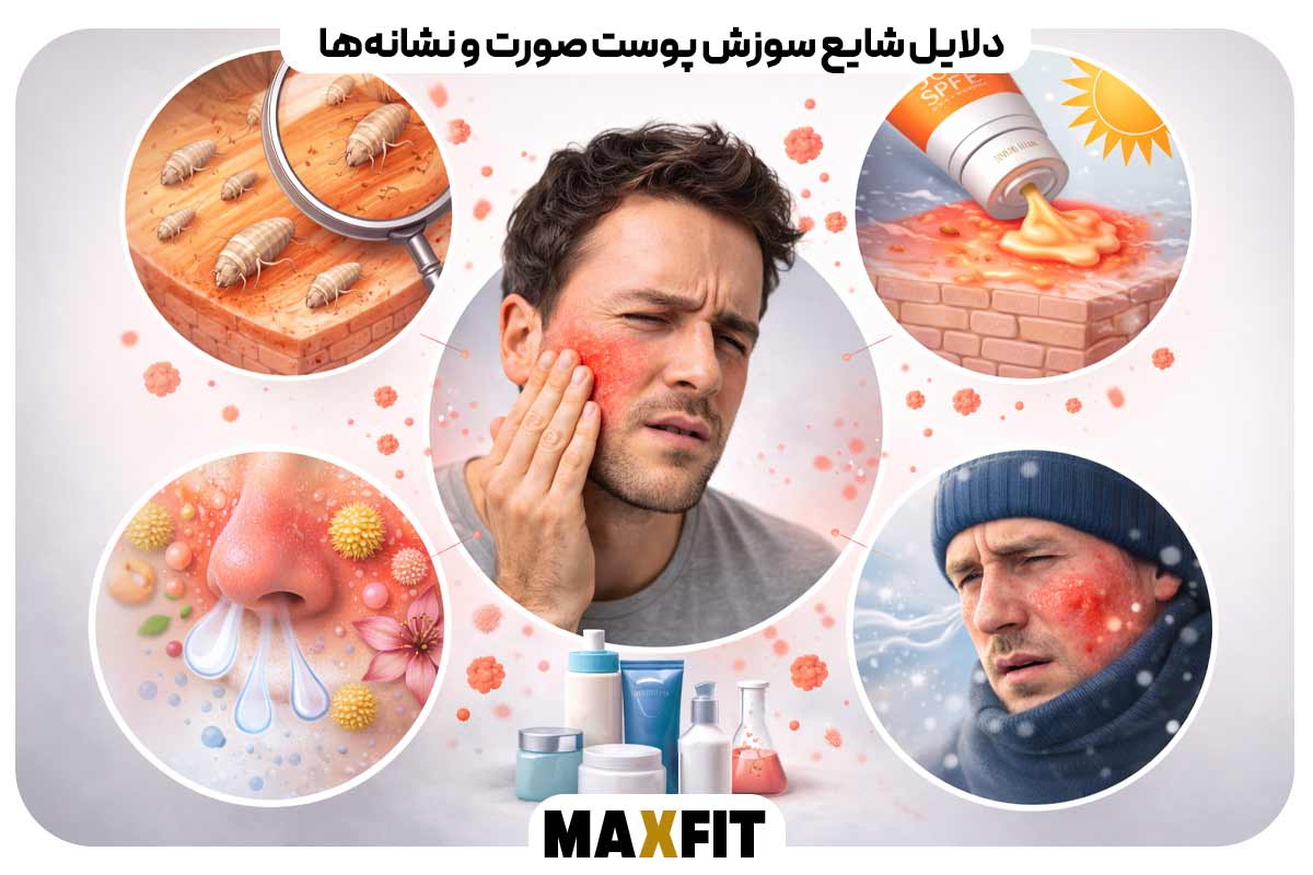 Common causes of facial skin irritation and symptoms