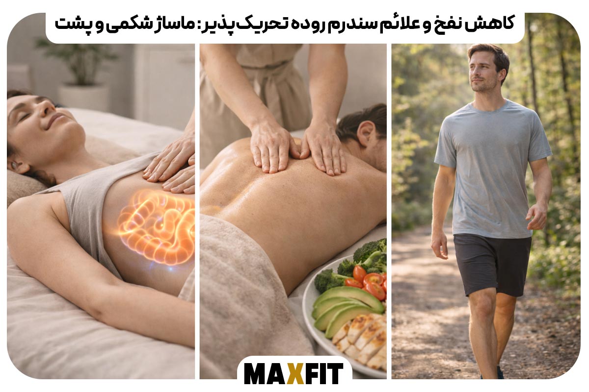 Reduce bloating and symptoms of irritable bowel syndrome abdominal and back massage