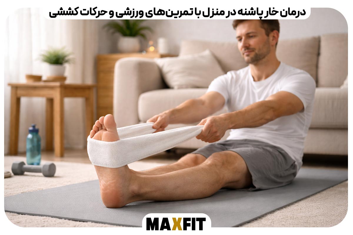 Treating heel spurs at home with exercises and stretching