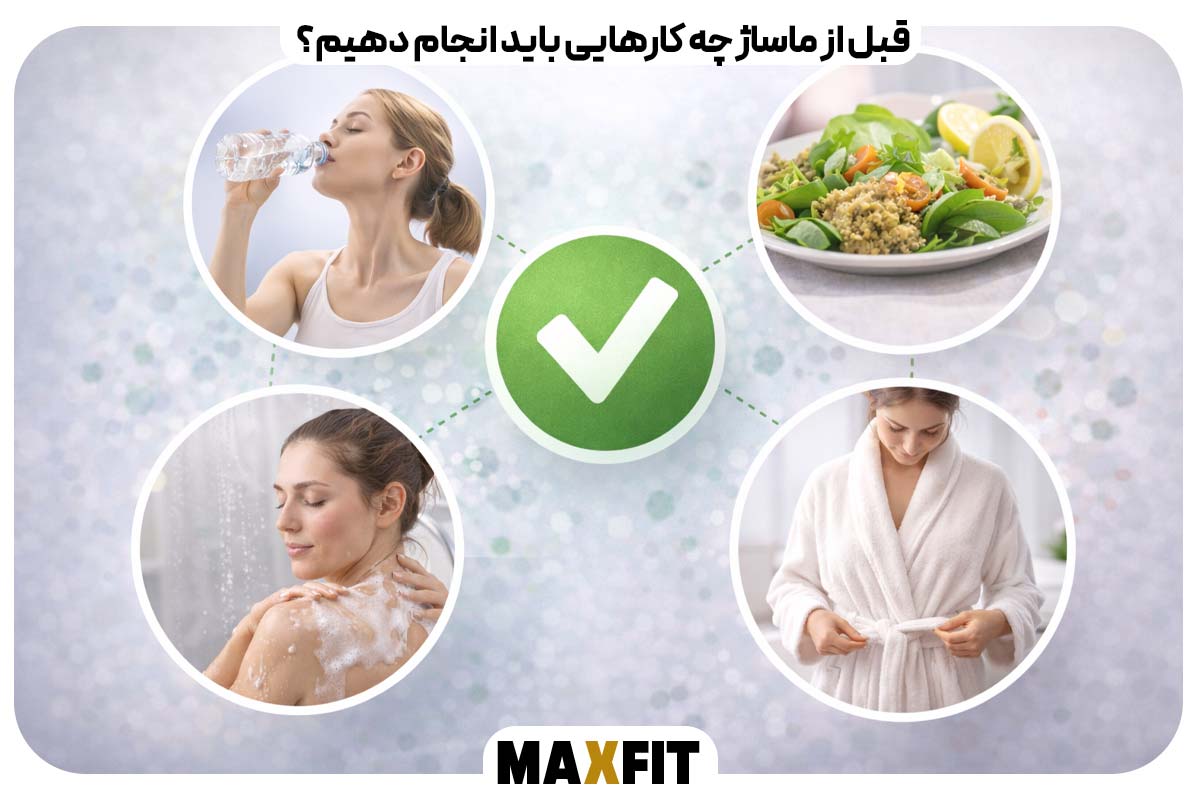 What should we do before a massage?

