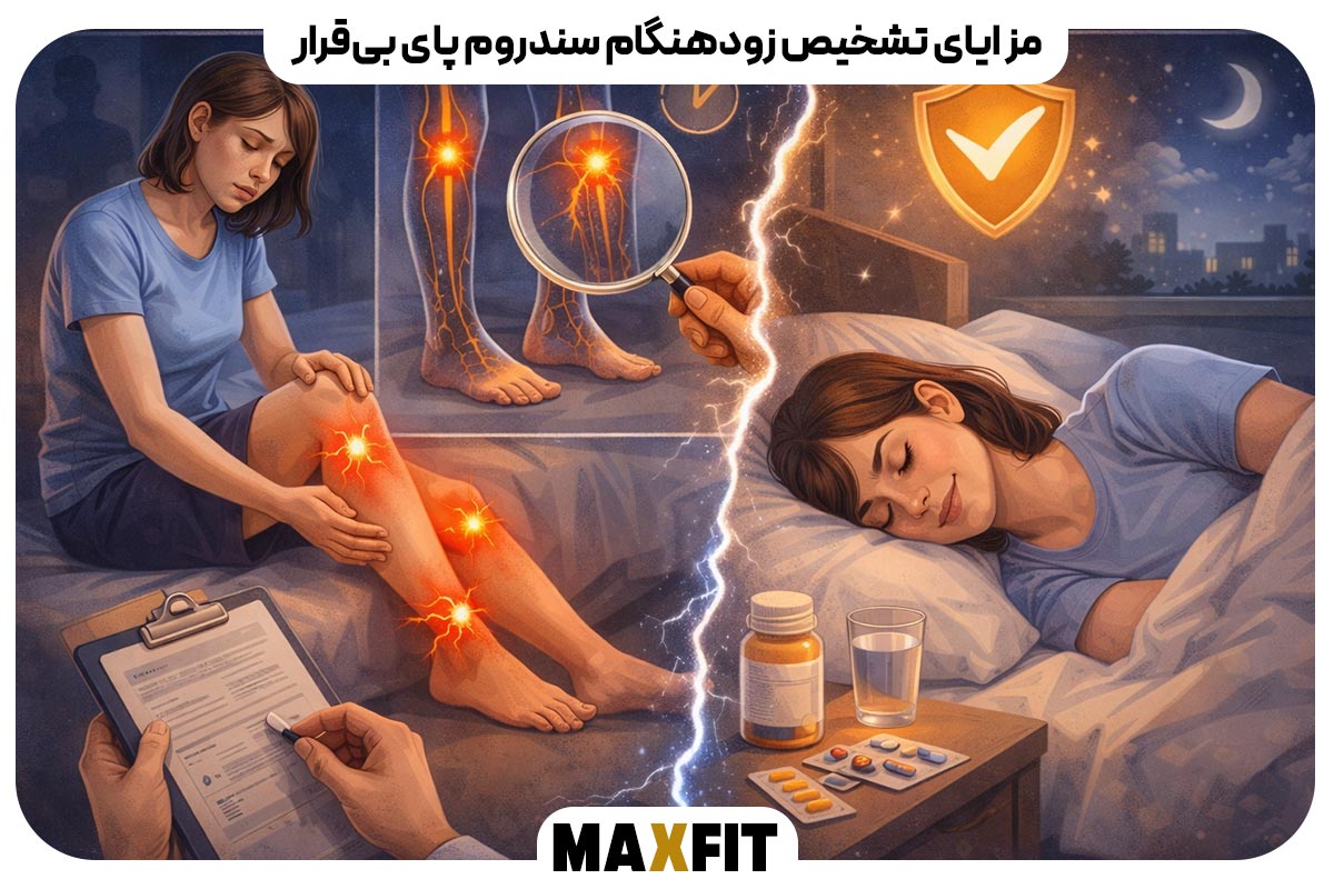 مزایای تشخیص زودهنگام سندروم پای بی‌قرار