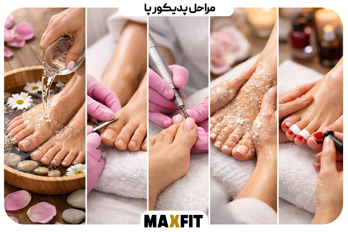 Foot pedicure steps