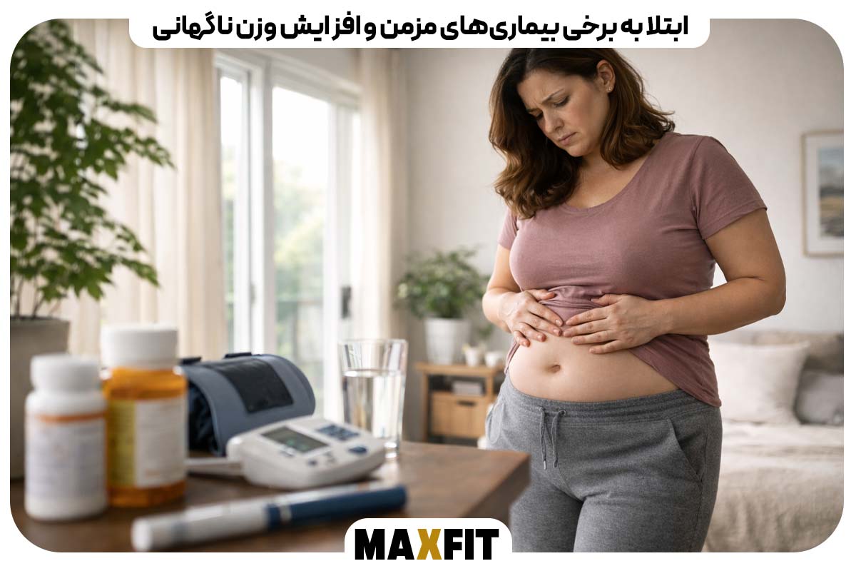 Having some chronic diseases and sudden weight gain