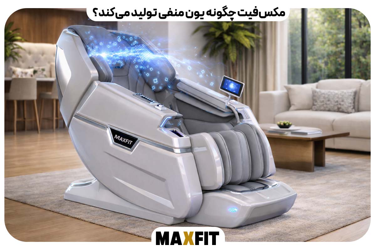 How does MaxFit produce negative ions?
