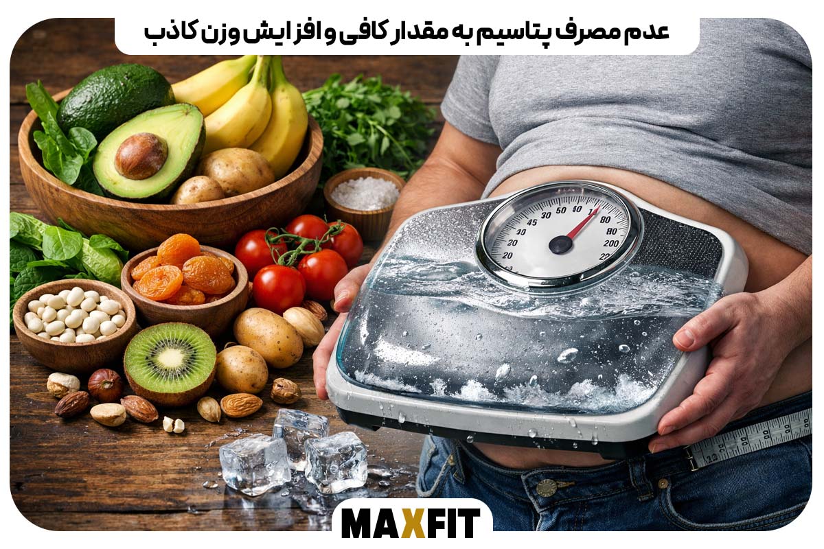 Insufficient potassium intake and false weight gain