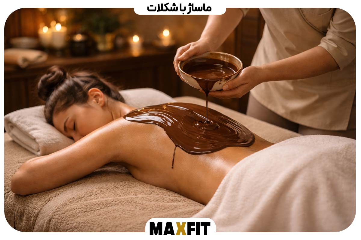 Massage with chocolate