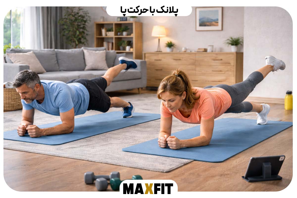 Plank with leg movement