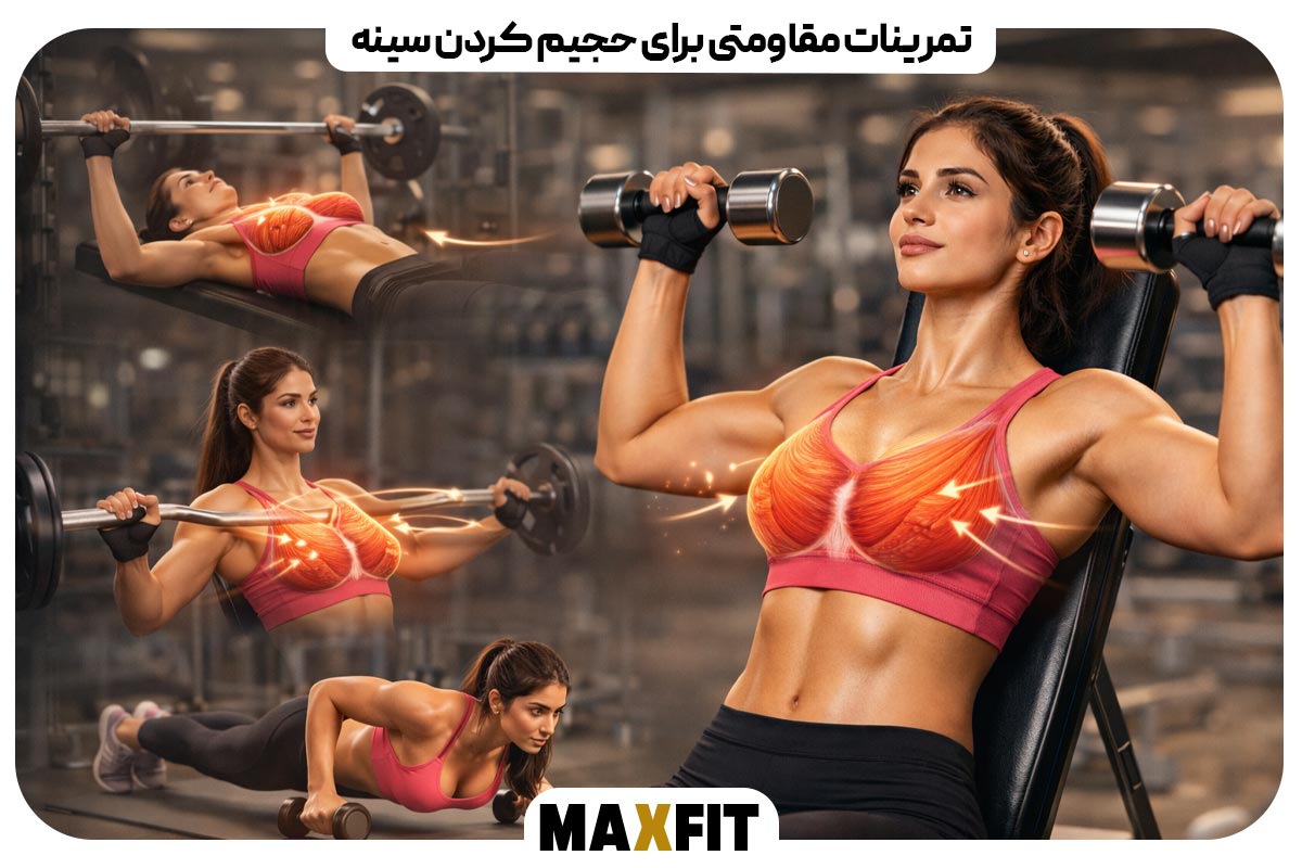 Resistance exercises to increase breast size