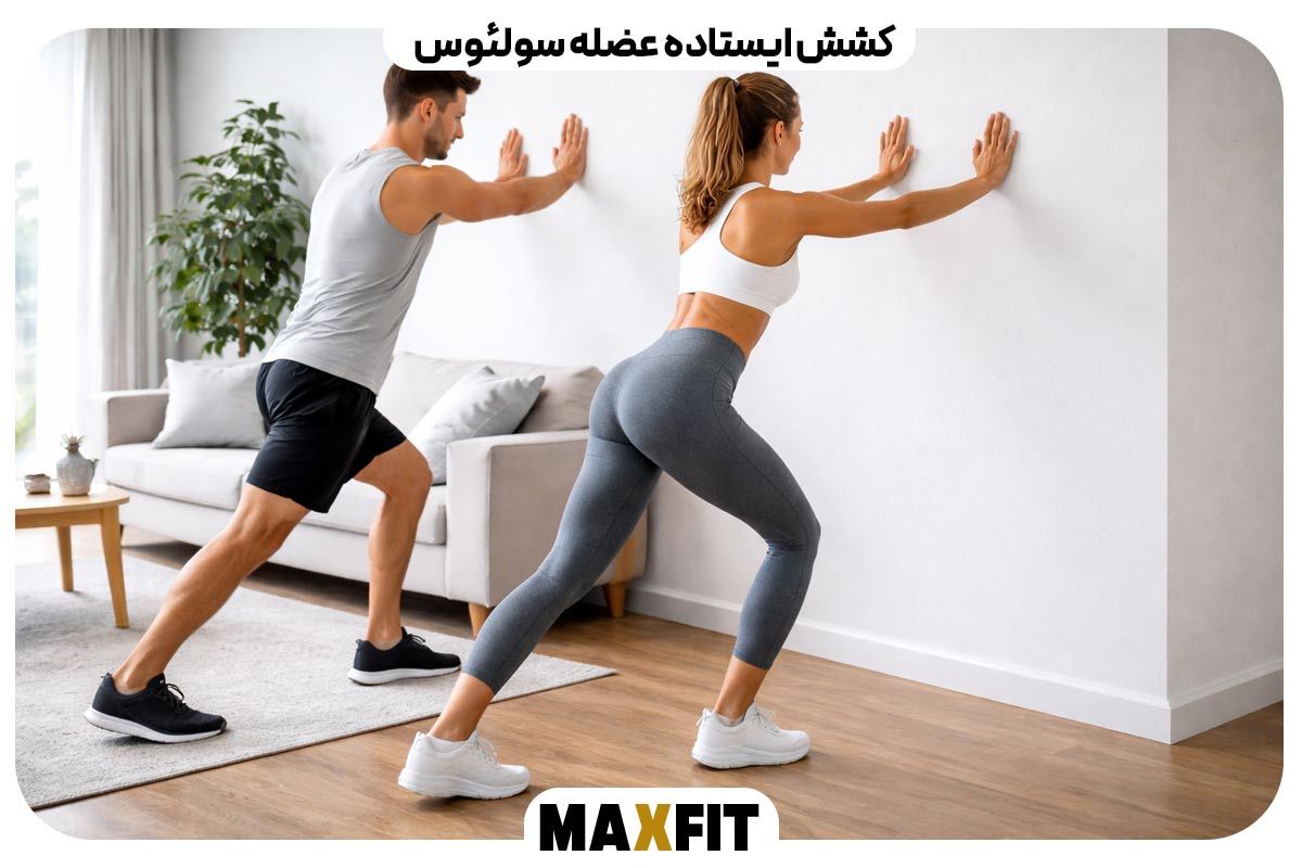 Standing soleus muscle stretch
