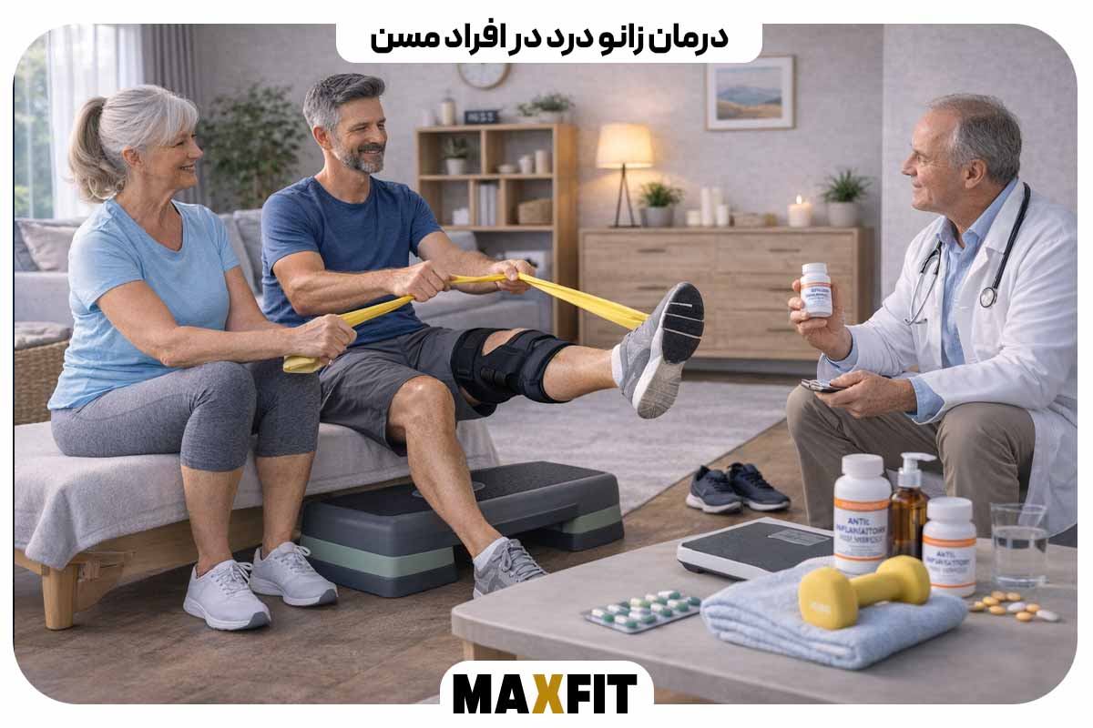 Treatment of knee pain in the elderly
