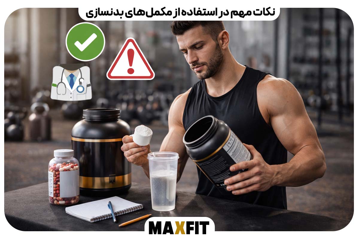 نکات مهم در استفاده از مکمل‌های بدنسازی
