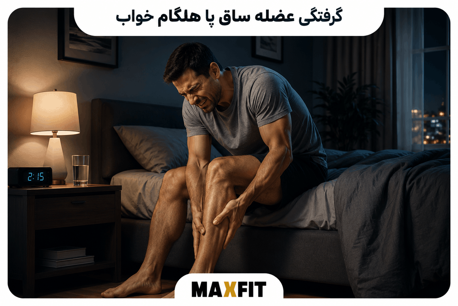 علت گرفتگی عضلات ساق پا هنگام خواب